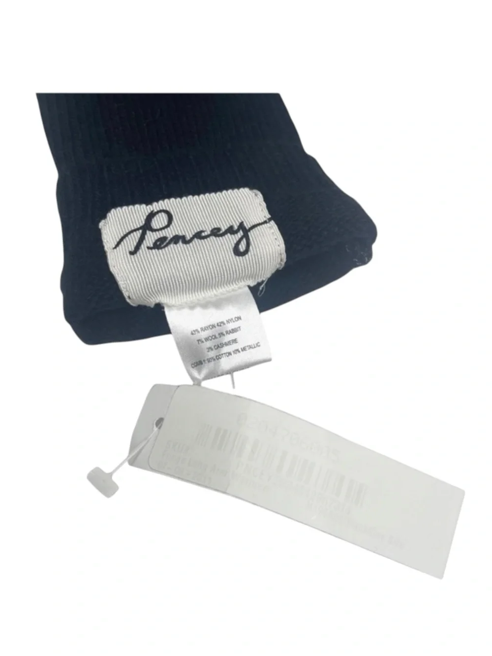Rare: new Pencey ✵ Fringe Fingerless Gloves ✵ Black Metallic ✵ Edgy Chic Blingy